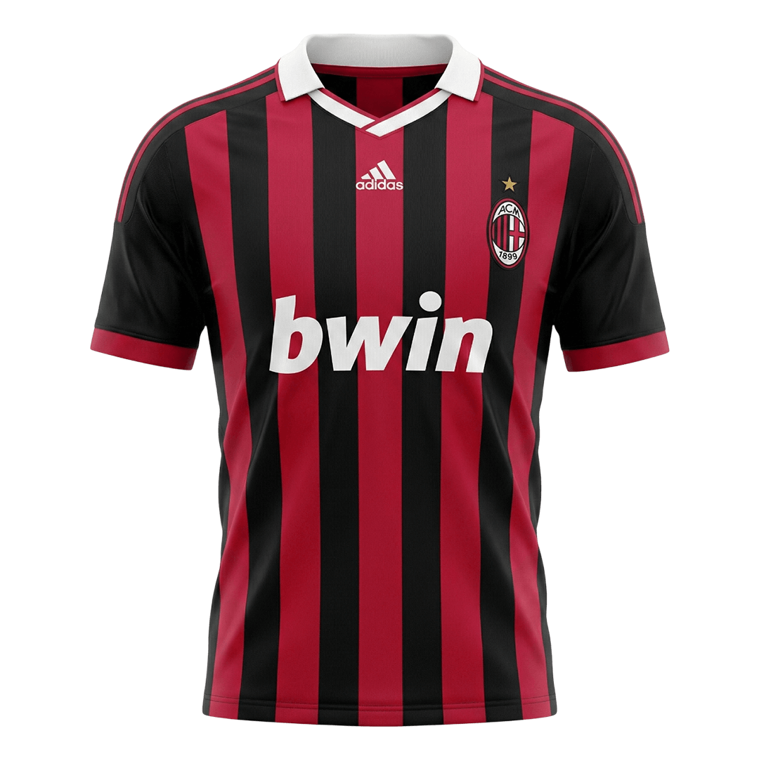 AC Milan Home Soccer Jersey Retro 2009/10 - gojersey