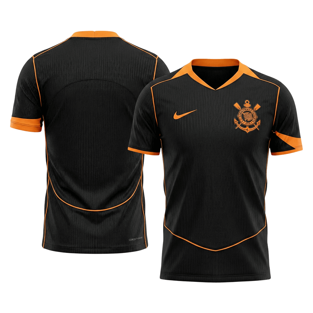 Player Version 25/26 SC Corinthians Third Soccer Jersey Black - gojersey