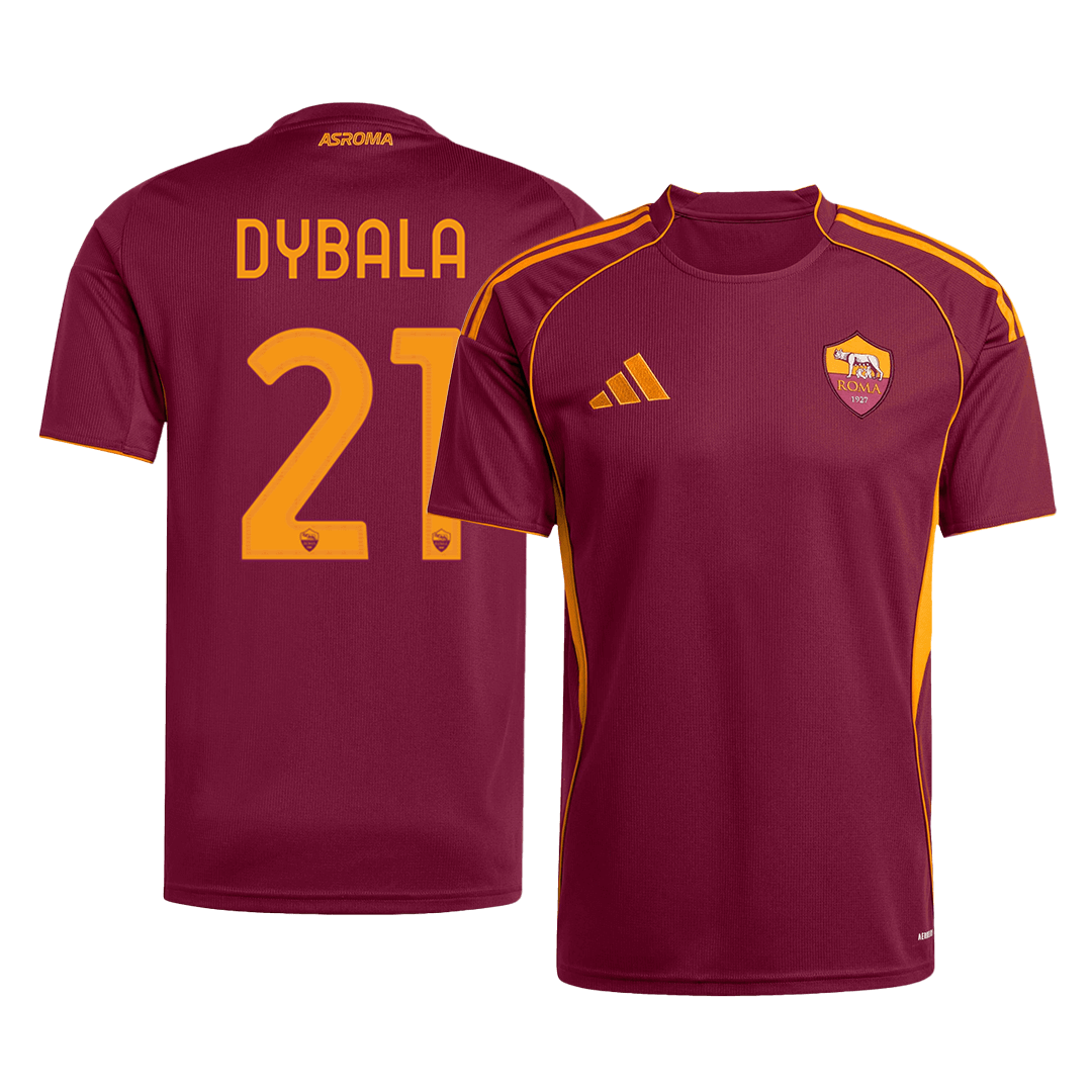 Roma DYBALA #21 Home Soccer Jersey 2025/26 - gojersey