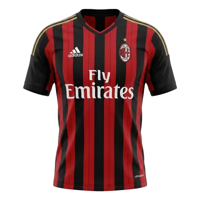 AC Milan Home Soccer Jersey Retro 2013/14 - gojersey