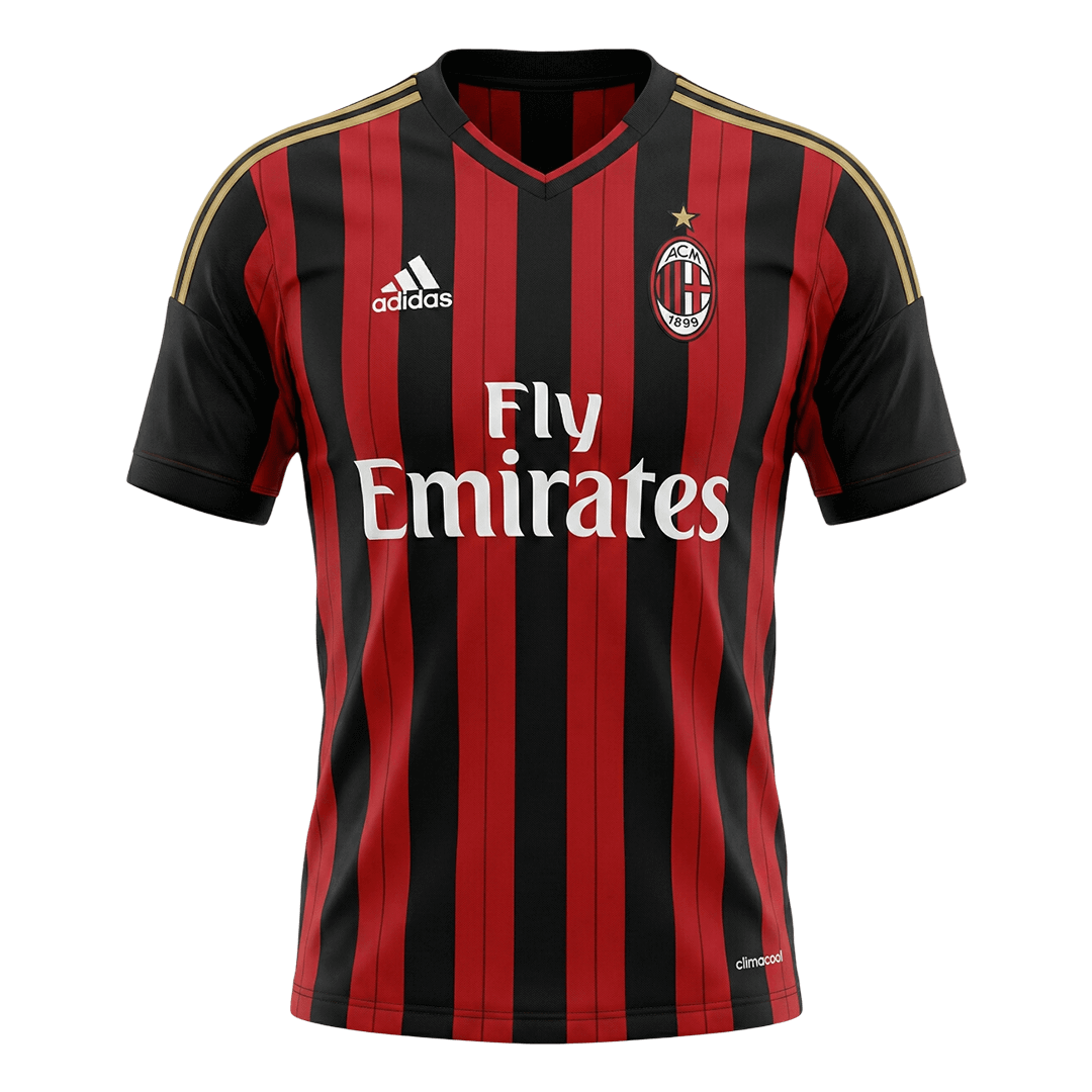 AC Milan Home Soccer Jersey Retro 2013/14 - gojersey