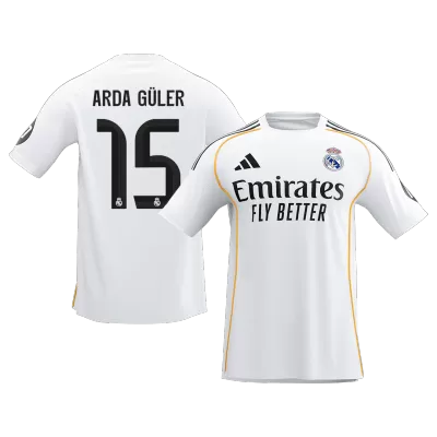 Real Madrid ARDA GÜLER #15 Home Soccer Jersey 2025/26 - gojersey