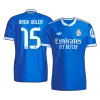ARDA GÜLER #15 Authentic Real Madrid Third Away Soccer Jersey 2025/26 Blue - gojersey