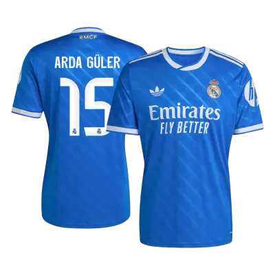 Real Madrid ARDA GÜLER #15 Third Away Soccer Jersey 2025/26 - gojersey