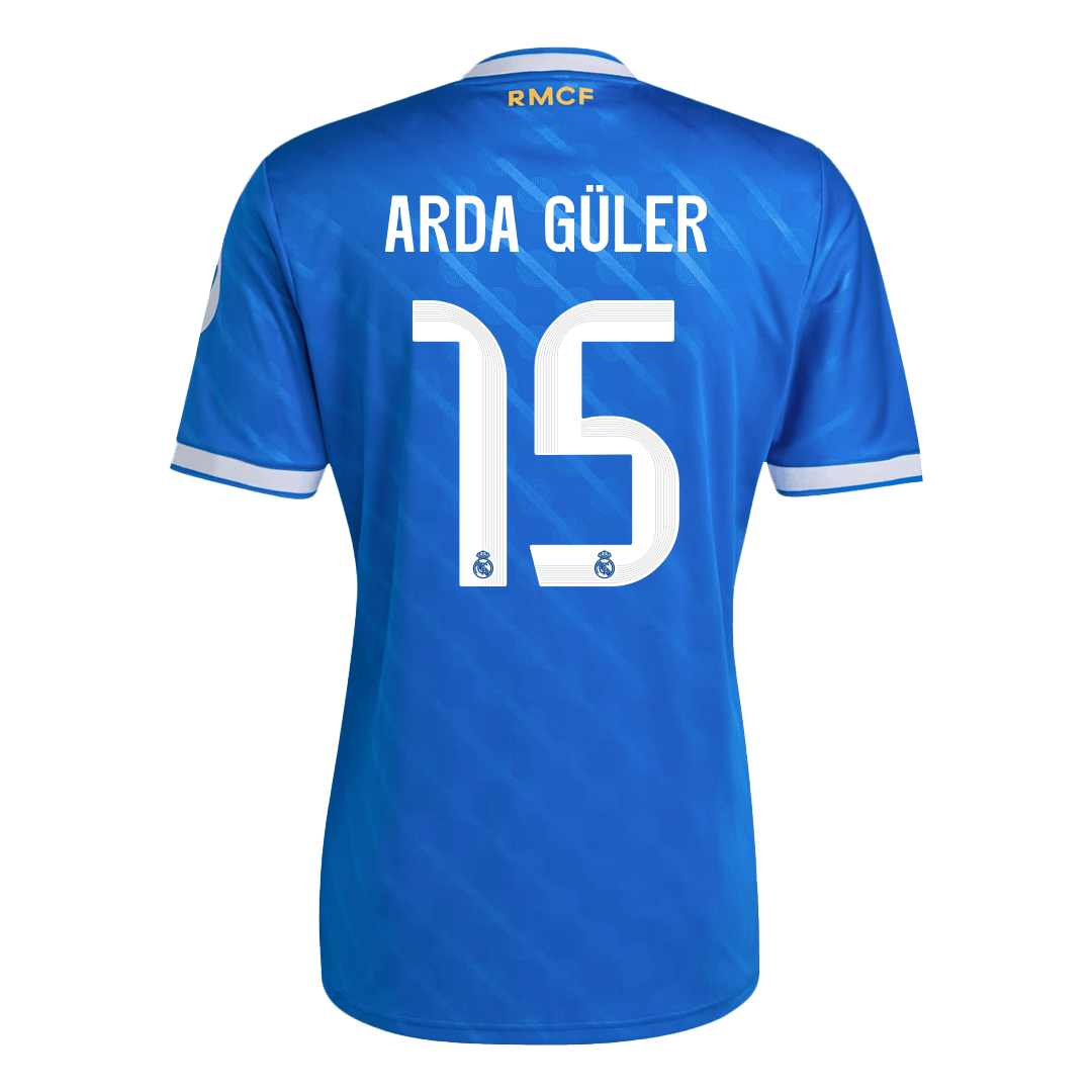 Real Madrid ARDA GÜLER #15 Third Away Soccer Jersey 2025/26 - gojersey