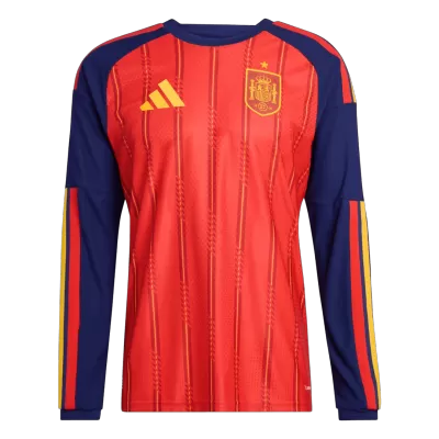 Spain Long Sleeve Home Soccer Jersey 2026 - gojersey