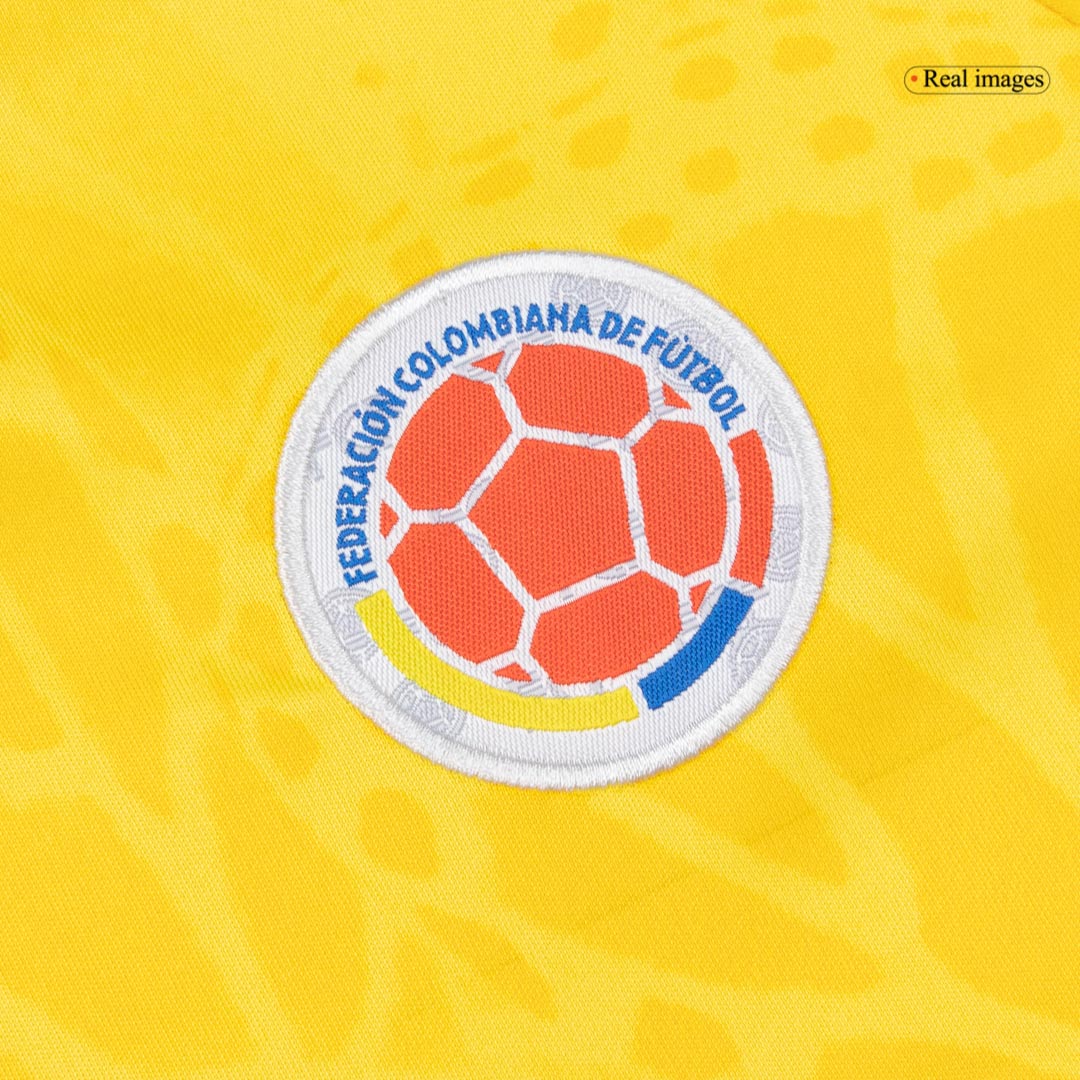Kid's Colombia Home Soccer Jersey Kit(Jersey+Shorts) World Cup 2026 Yellow - gojersey