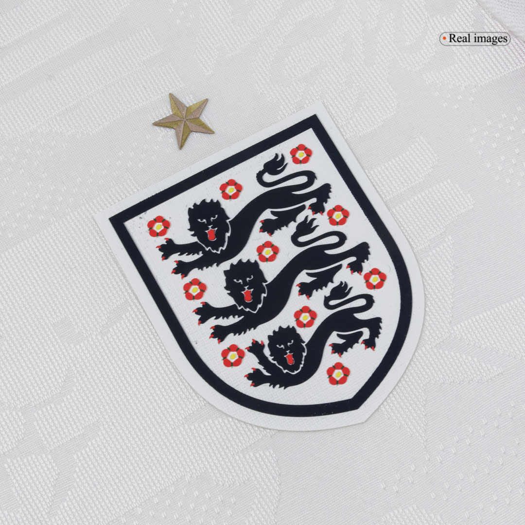 England Long Sleeve Home Soccer Jersey 2026 - gojersey