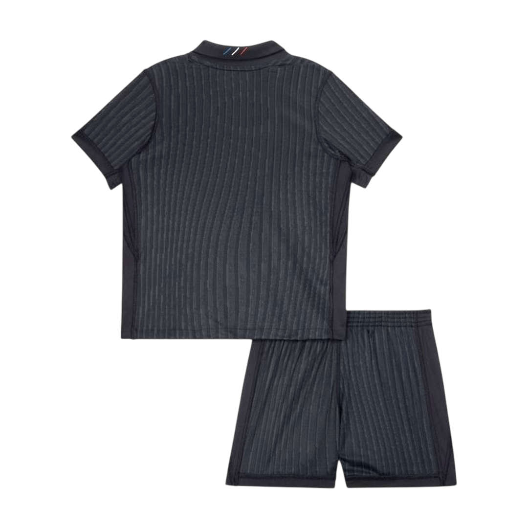 Kid's PSG Fourth Soccer Jersey Kit(Jersey+Shorts) 25/26 Black - gojersey