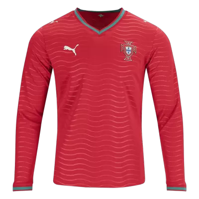 Portugal Long Sleeve Home Soccer Jersey 2026 - gojersey