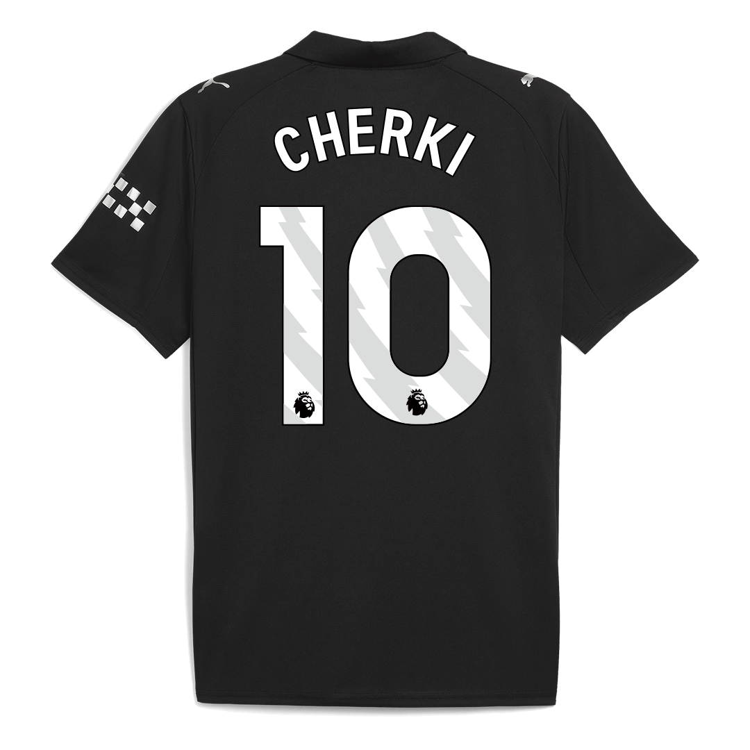 Manchester City CHERKI #10 Away Soccer Jersey 2025/26 - gojersey
