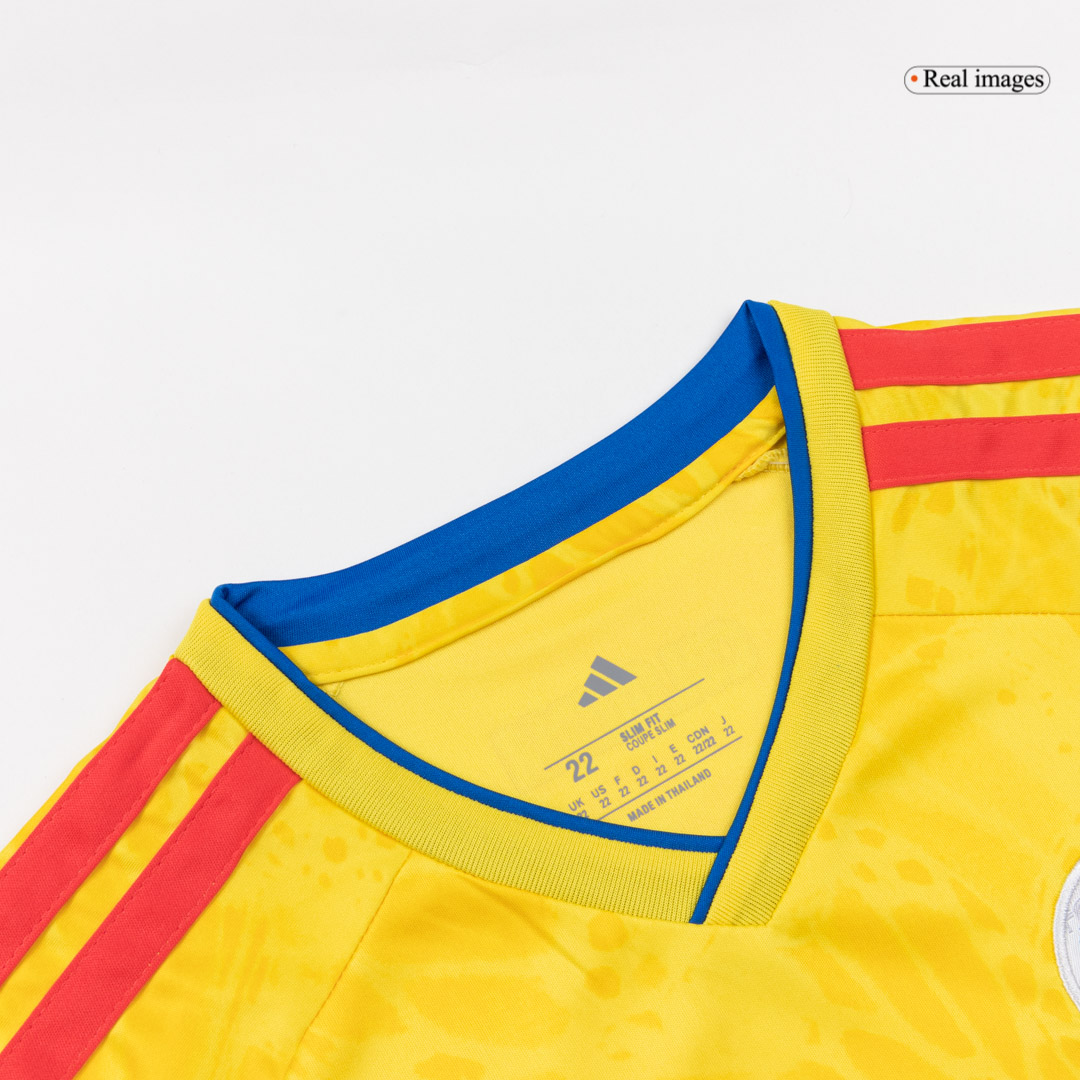 Kid's Colombia Home Soccer Jersey Kit(Jersey+Shorts) World Cup 2026 Yellow - gojersey