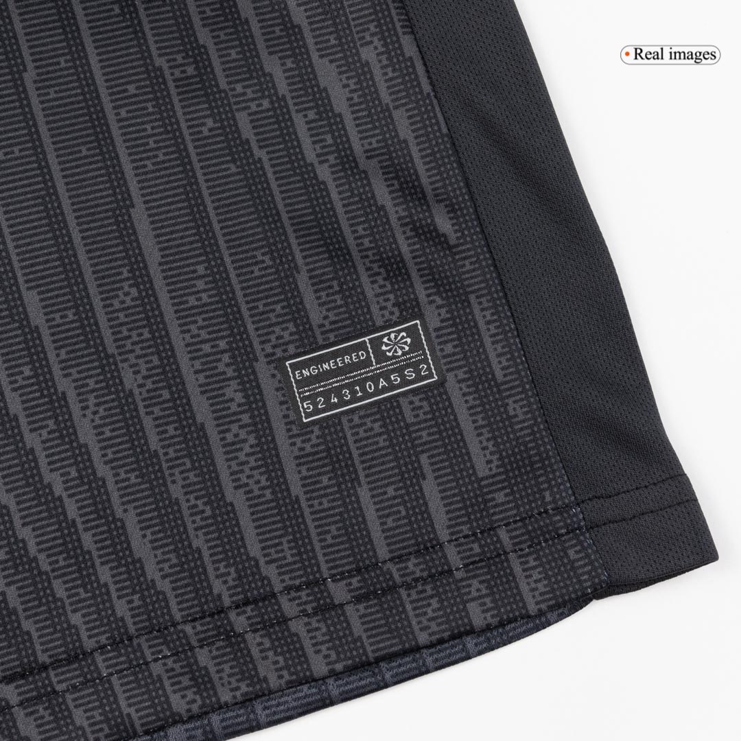 Kid's PSG Fourth Soccer Jersey Kit(Jersey+Shorts) 25/26 Black - gojersey