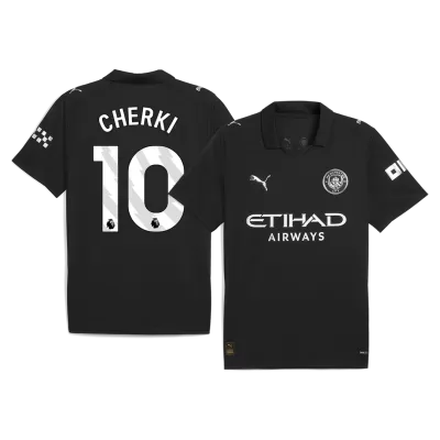 Manchester City CHERKI #10 Away Soccer Jersey 2025/26 - gojersey