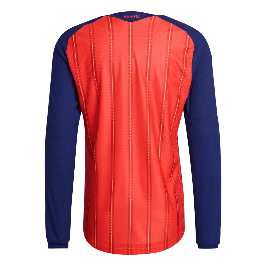 Spain Long Sleeve Home Soccer Jersey 2026 - gojersey