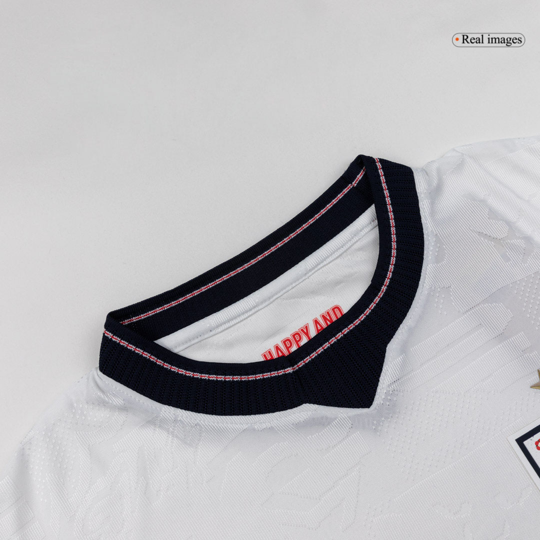 England Long Sleeve Home Soccer Jersey 2026 - gojersey