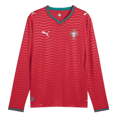 Portugal Long Sleeve Home Soccer Jersey 2026 - gojersey