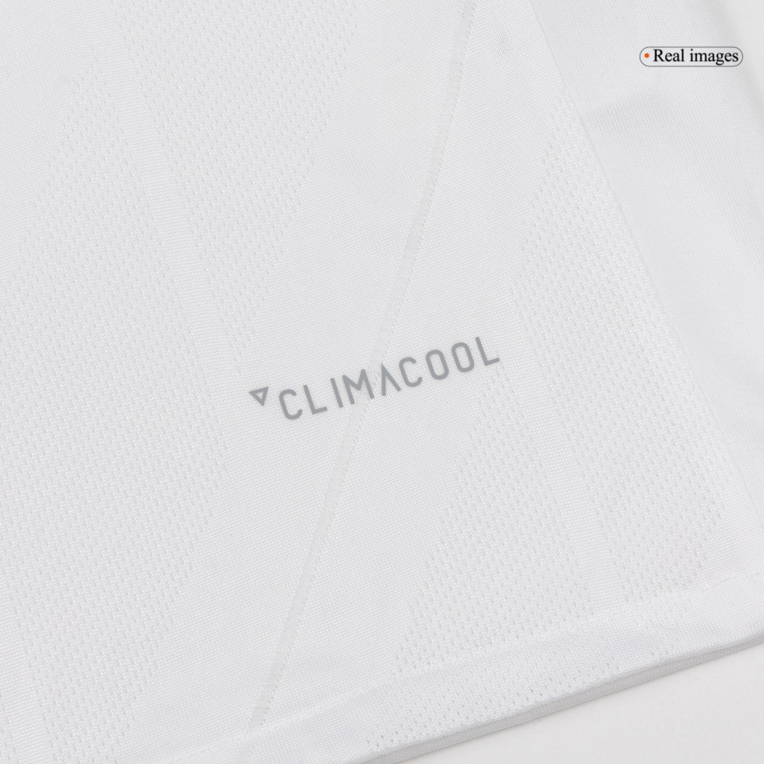 Real Madrid BENZEMA #9 Home Soccer Jersey Retro 2017/18 - Long Sleeve - gojersey