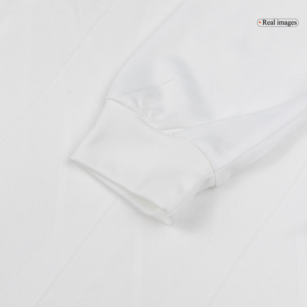 Real Madrid SERGIO RAMOS #4 Home Soccer Jersey Retro 2017/18 - Long Sleeve - gojersey