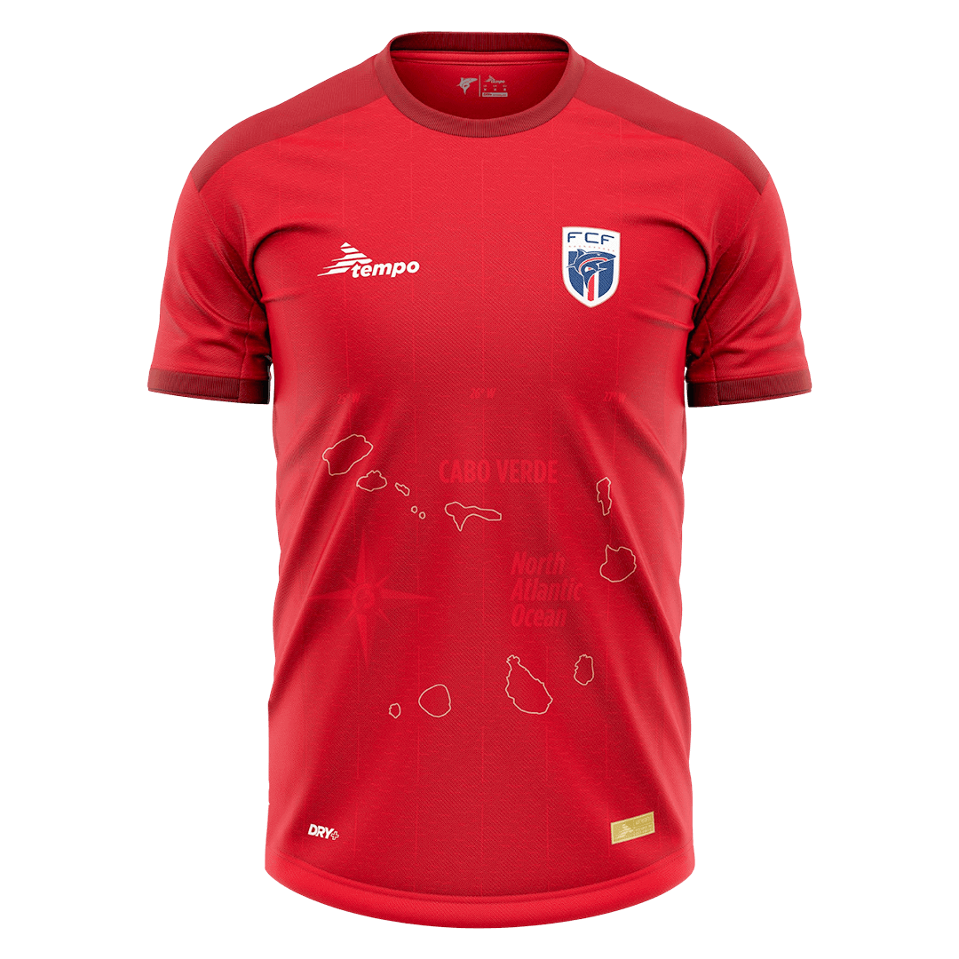 Cape Verde Third Soccer Jersey 2025 Red - gojersey