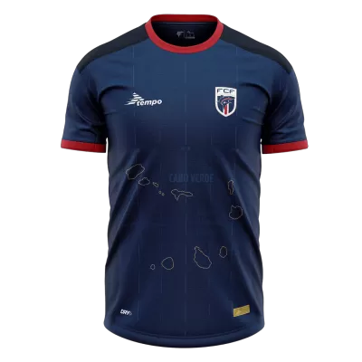 Cape Verde Home Soccer Jersey 2025 Navy - gojersey