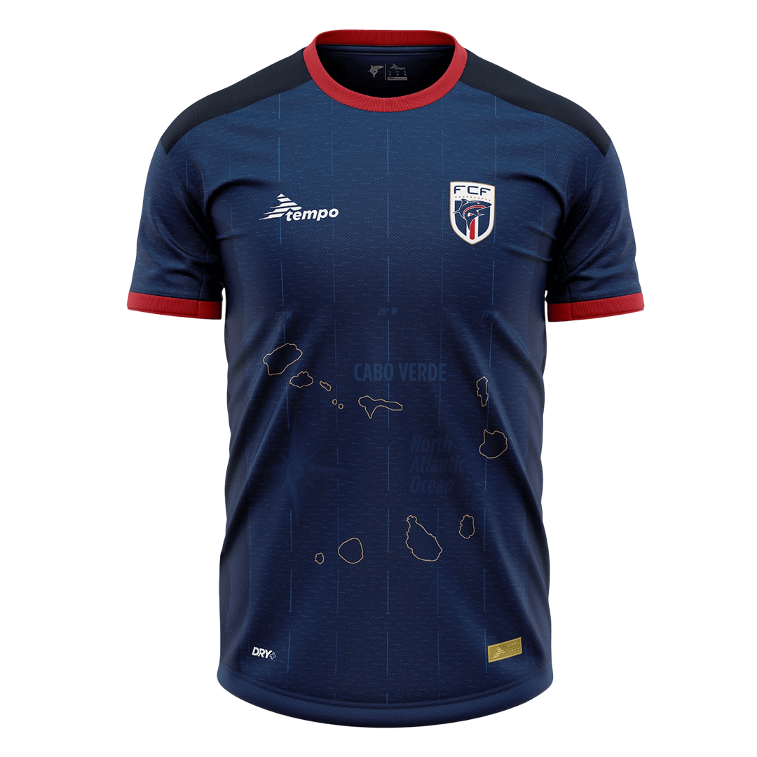 Cape Verde Home Soccer Jersey 2025 Navy - gojersey