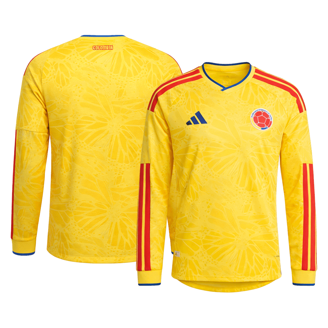 Colombia Long Sleeve Home Soccer Jersey 2026 - gojersey