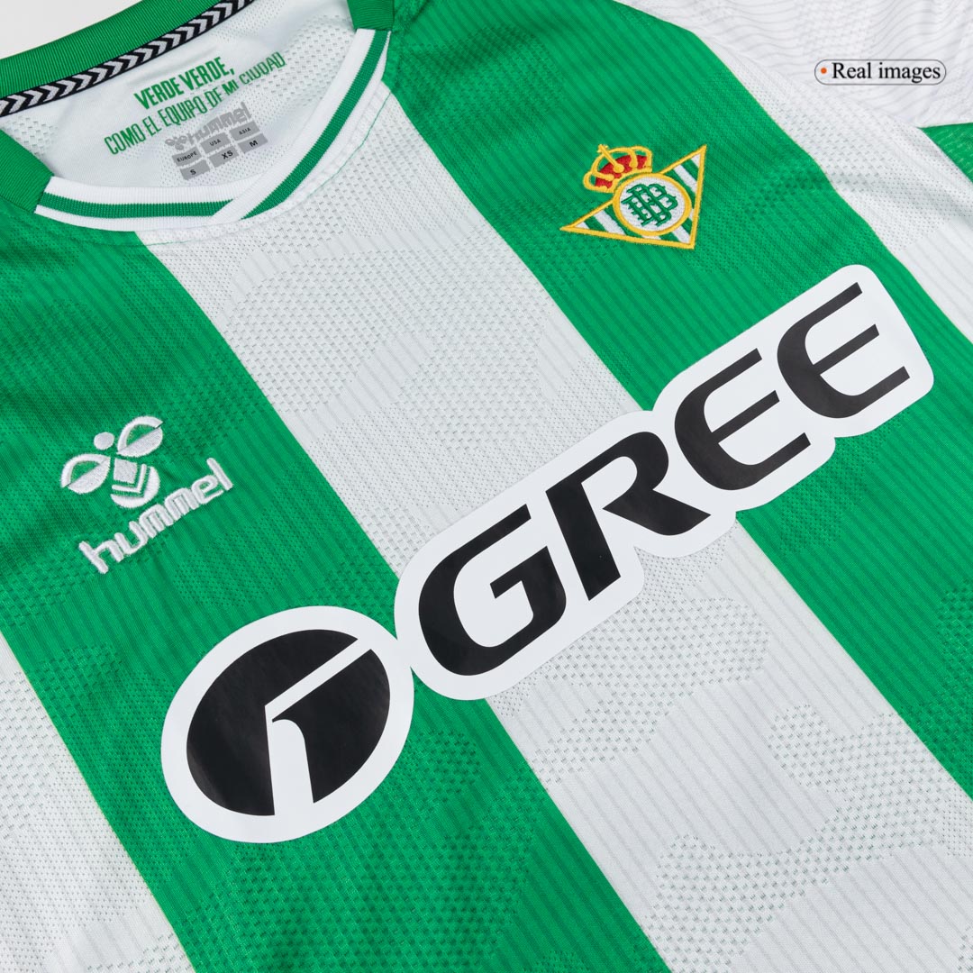 Real Betis Long Sleeve Home Soccer Jersey 2025/26 - gojersey