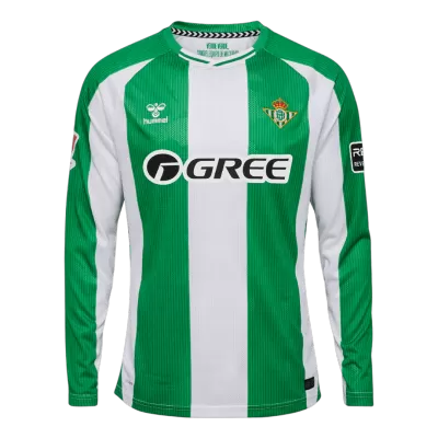 Real Betis Long Sleeve Home Soccer Jersey 2025/26 - gojersey