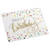 Custom Colored Dots Birthday Card White - gojersey