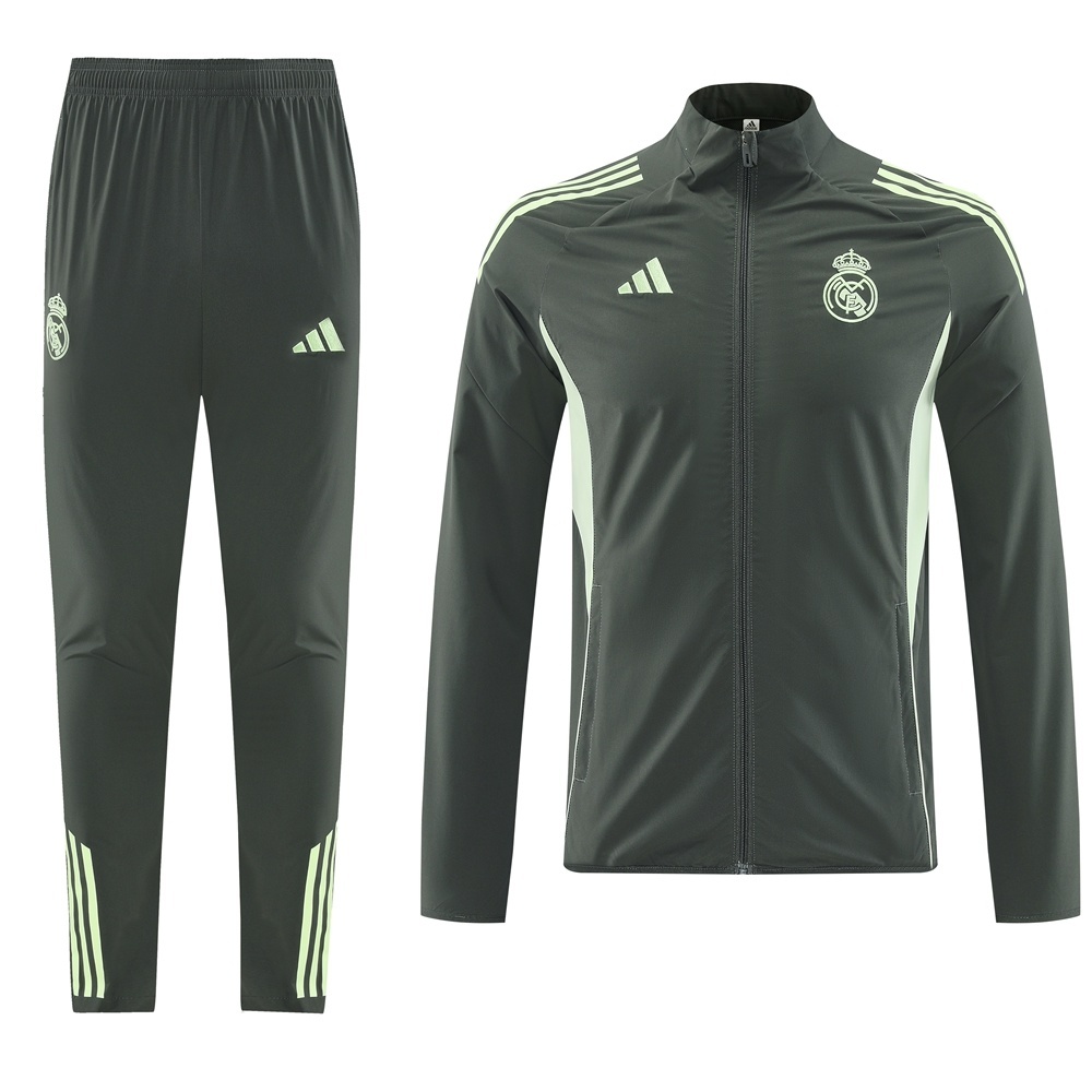 Real Madrid Training Kit 2025/26 - Green (Top+Pants) - gojersey