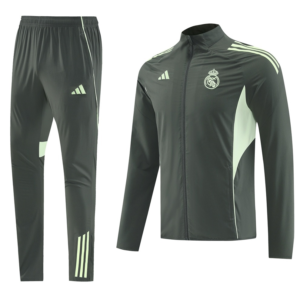 Real Madrid Training Kit 2025/26 - Green (Top+Pants) - gojersey
