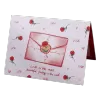 Custom Rose Envelope Valentine's Day Card Red - gojersey