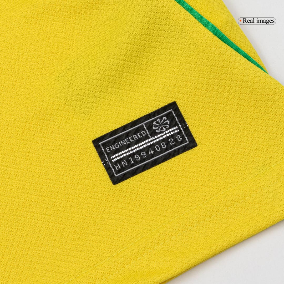 Kid's Brazil Home Soccer Jersey Kit(Jersey+Shorts) World Cup 2026 Yellow - gojersey