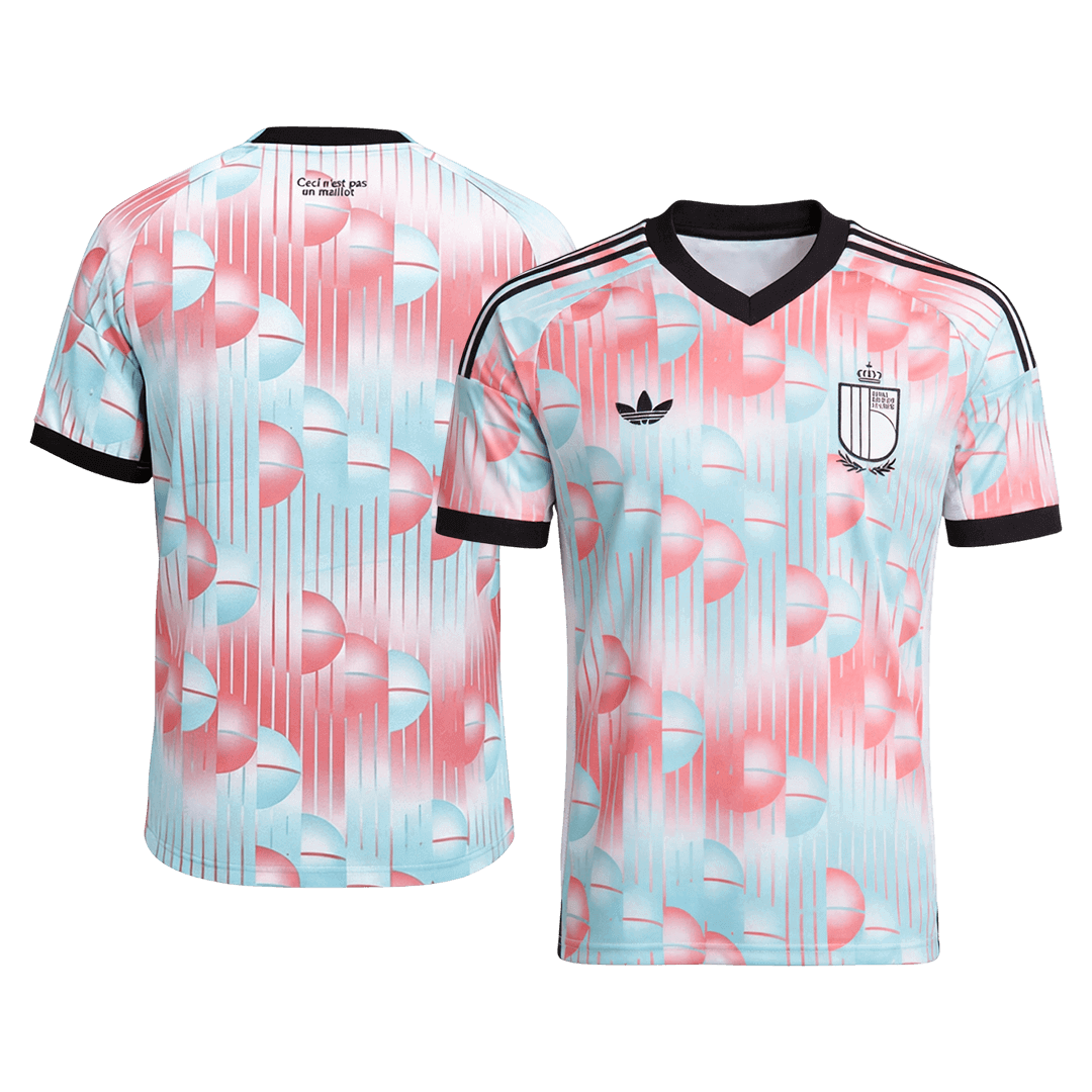 Belgium Away Soccer Jersey World Cup 2026 Blue&Pink - gojersey