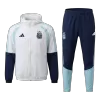 Argentina Hoodie Training Kit 2026 - White (Top+Pants) - gojersey