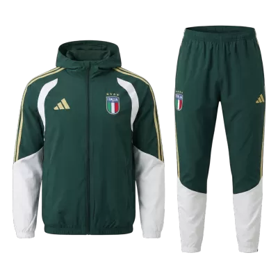 Italy Hoodie Training Kit 2026 - Green (Top+Pants) - gojersey