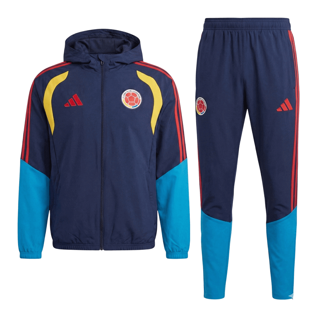 Colombia Hoodie Training Kit 2026 - Navy (Top+Pants) - gojersey