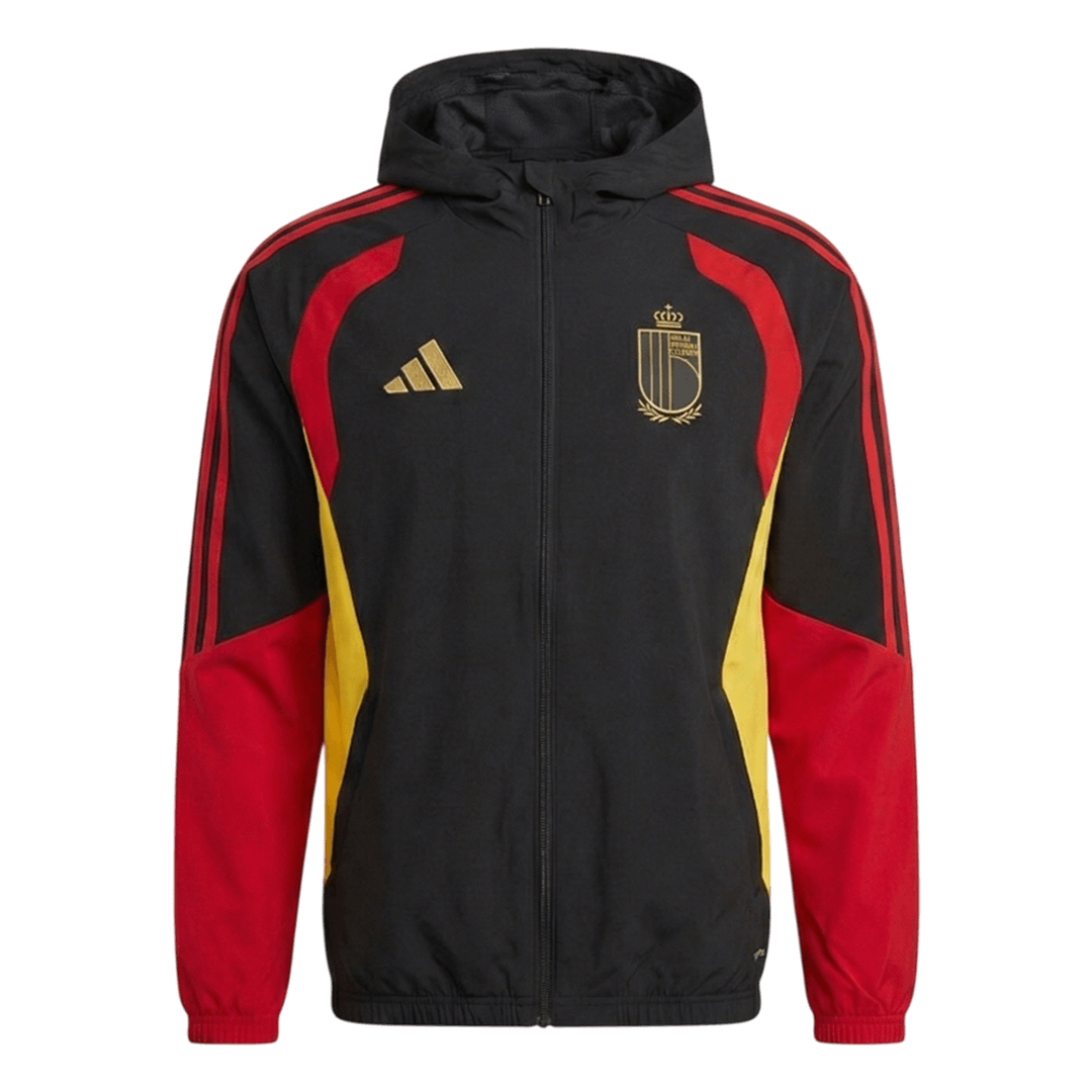 Belgium Hoodie Training Kit 2026 - Red&Black (Top+Pants) - gojersey