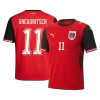 GREGORITSCH#11 Austria Home Soccer Jersey World Cup 2026 Red - gojersey