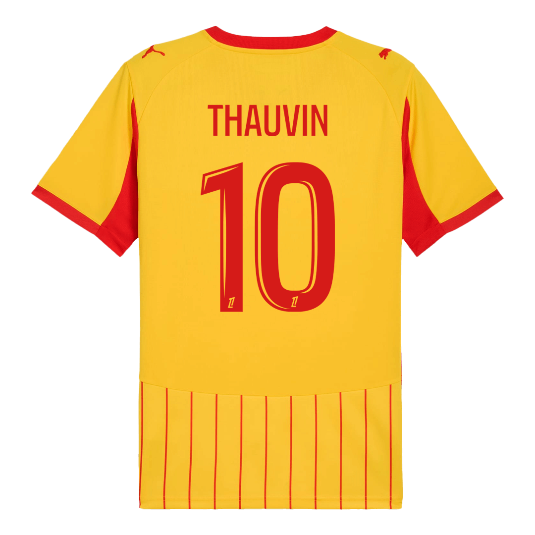 RC Lens THAUVIN #10 Home Soccer Jersey 2025/26 - gojersey