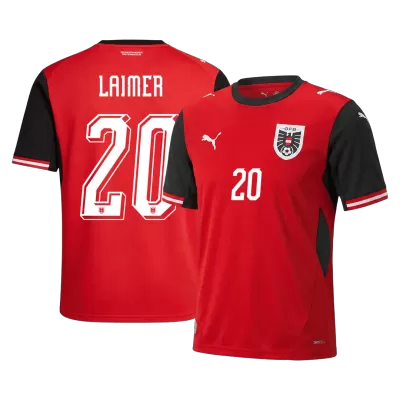 LAIMER#20 Austria Home Soccer Jersey World Cup 2026 Red - gojersey