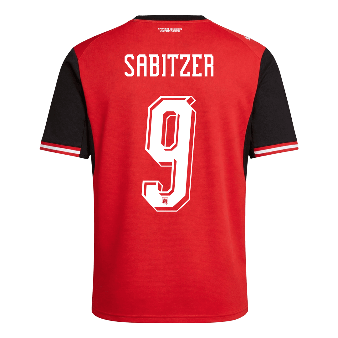SABITZER#9 Austria Home Soccer Jersey World Cup 2026 Red - gojersey