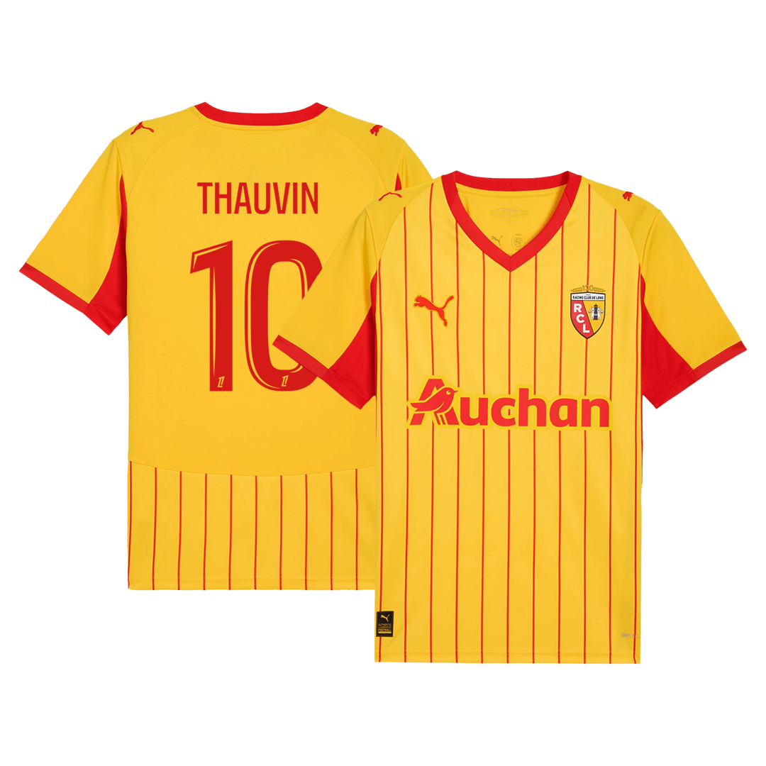 RC Lens THAUVIN #10 Home Soccer Jersey 2025/26 - gojersey