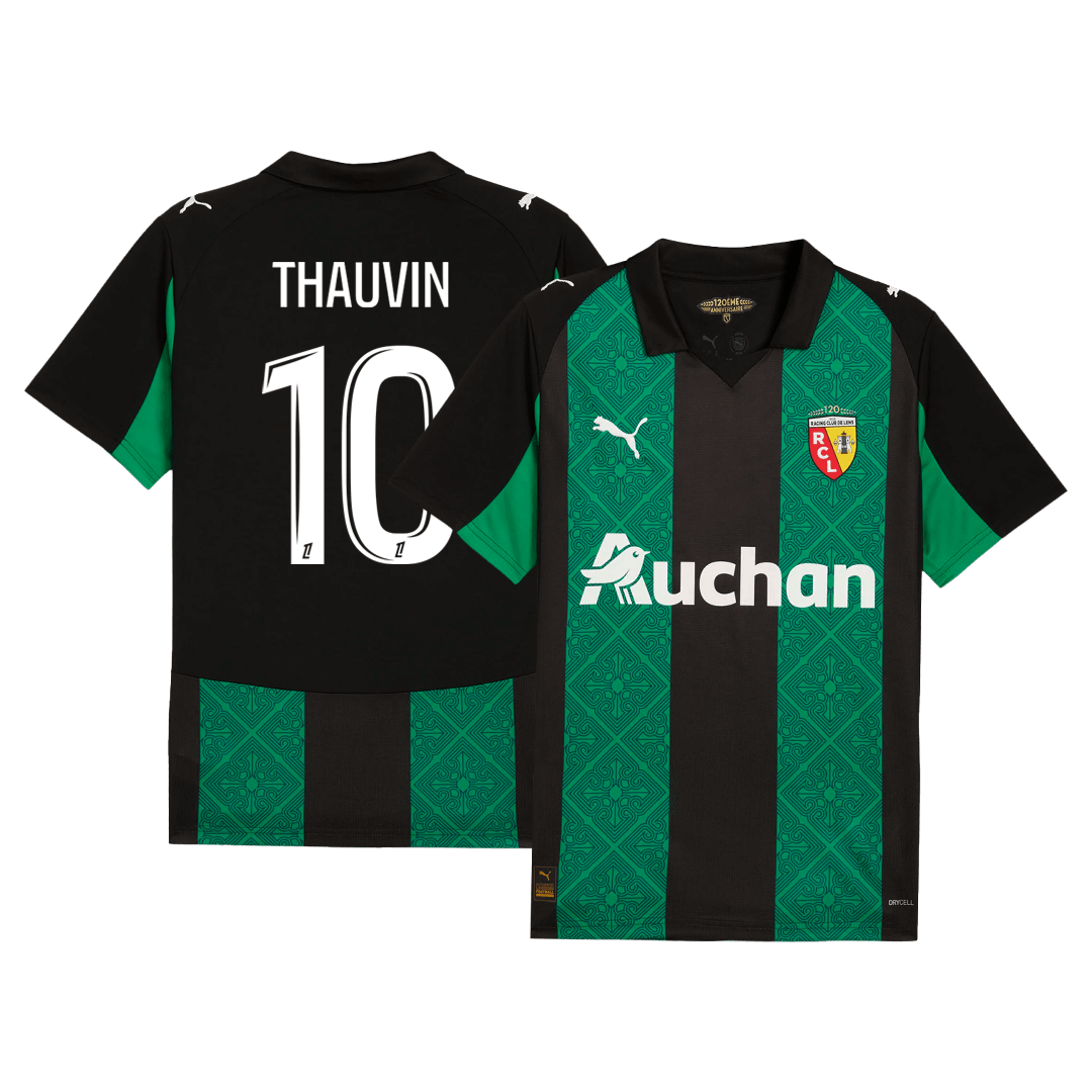 RC Lens THAUVIN #10 Away Soccer Jersey 2025/26 - gojersey