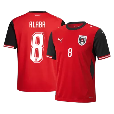 ALABA#8 Austria Home Soccer Jersey World Cup 2026 Red - gojersey