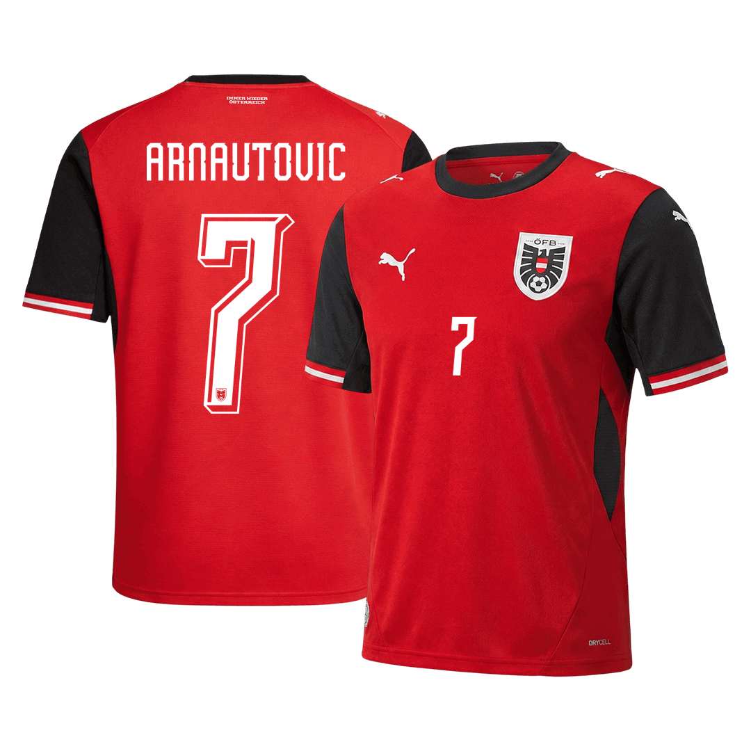 ARNAUTOVIC#7 Austria Home Soccer Jersey World Cup 2026 Red - gojersey