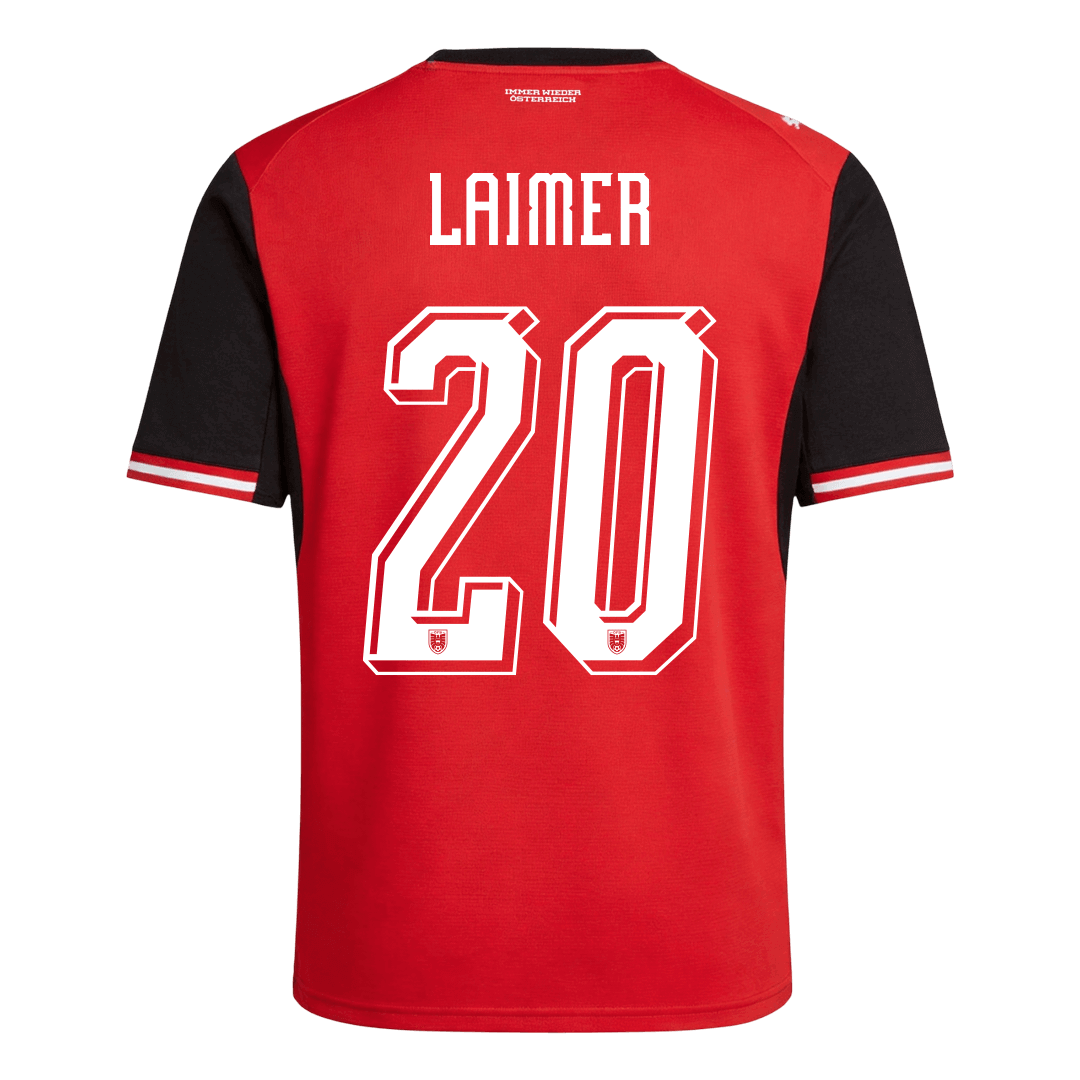LAIMER#20 Austria Home Soccer Jersey World Cup 2026 Red - gojersey