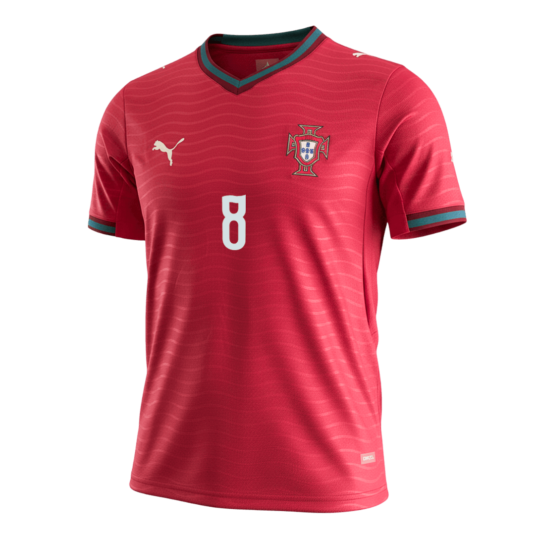 B.FERNANDES#8 Portugal Home Soccer Jersey World Cup 2026 Red - gojersey