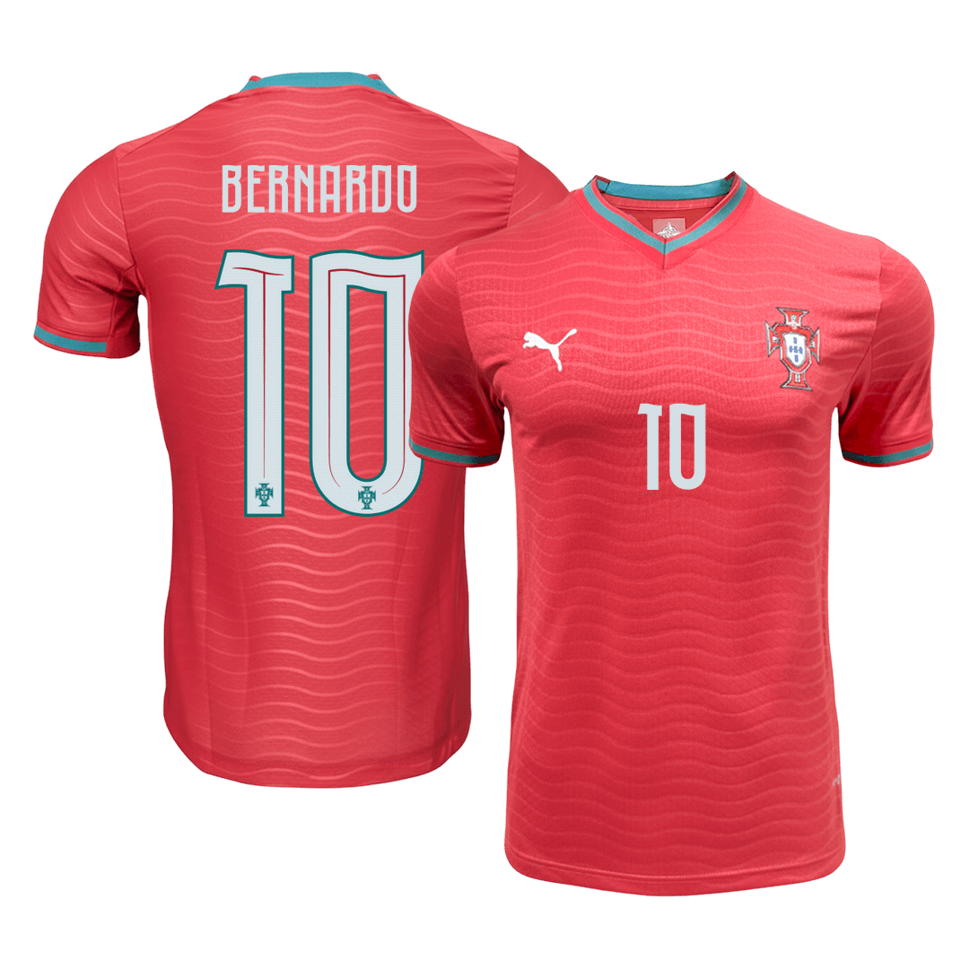 Portugal BERNARDO #10 Home Soccer Jersey Authentic 2026 - gojersey